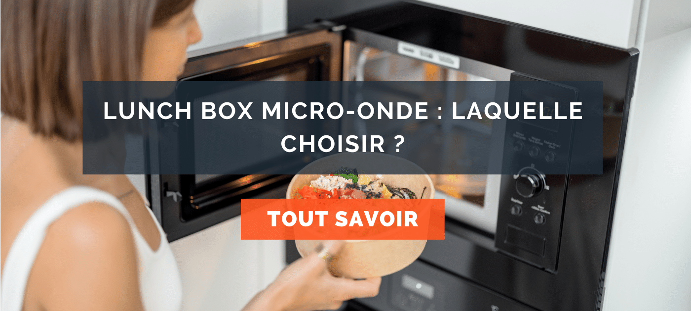 Boîte Repas Micro-ondes Plastique Bleue - Gadgets de Cuisine