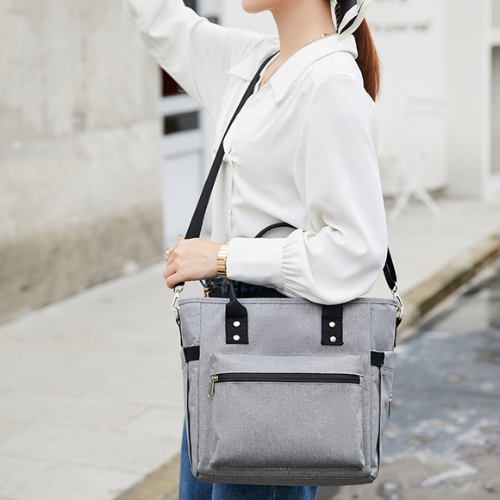 glaciere isotherme souple grise epaule femme