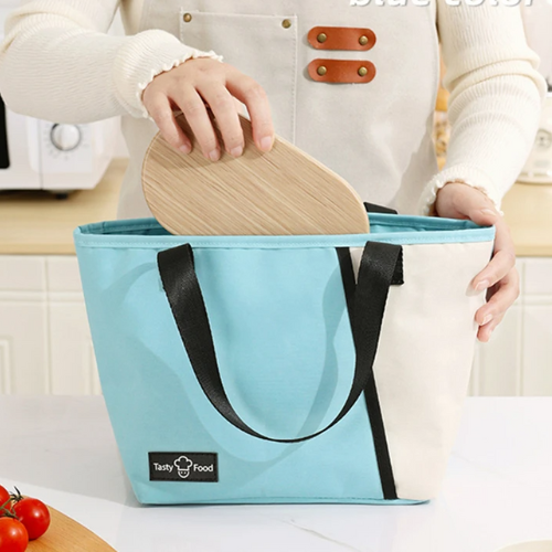 Sac isotherme à main bleu