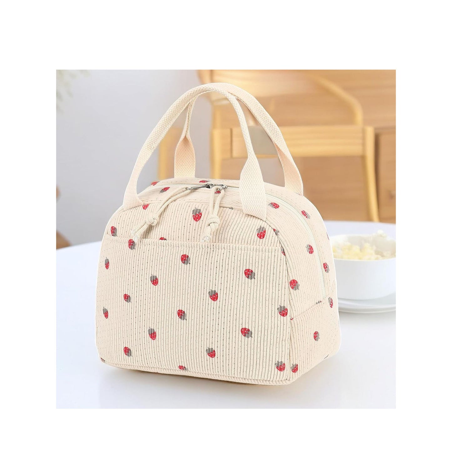 Sac Isotherme Déjeuner Velours Côtelé