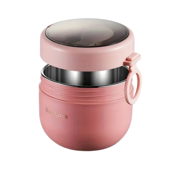 boite isotherme bento rose 600ml