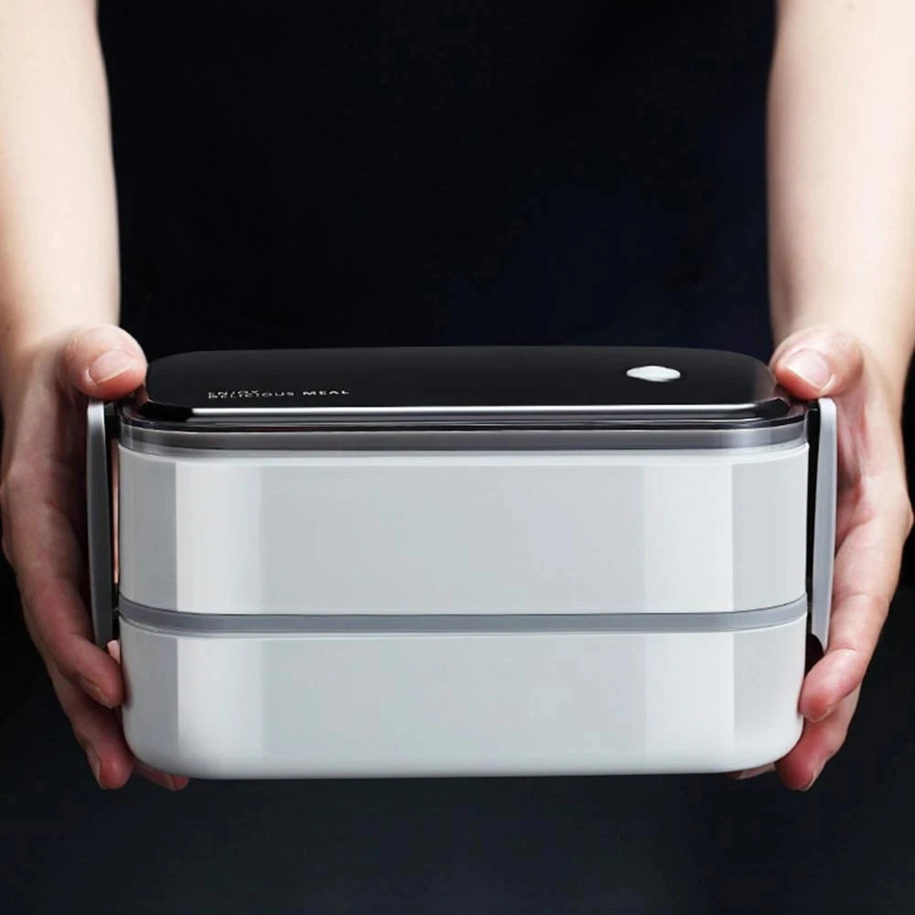 Boîte à Bento Isotherme en Inox 304 Double Couche (1350 ml)
