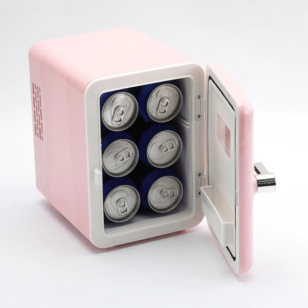 petit refrigerateur electrique rose 4 litres