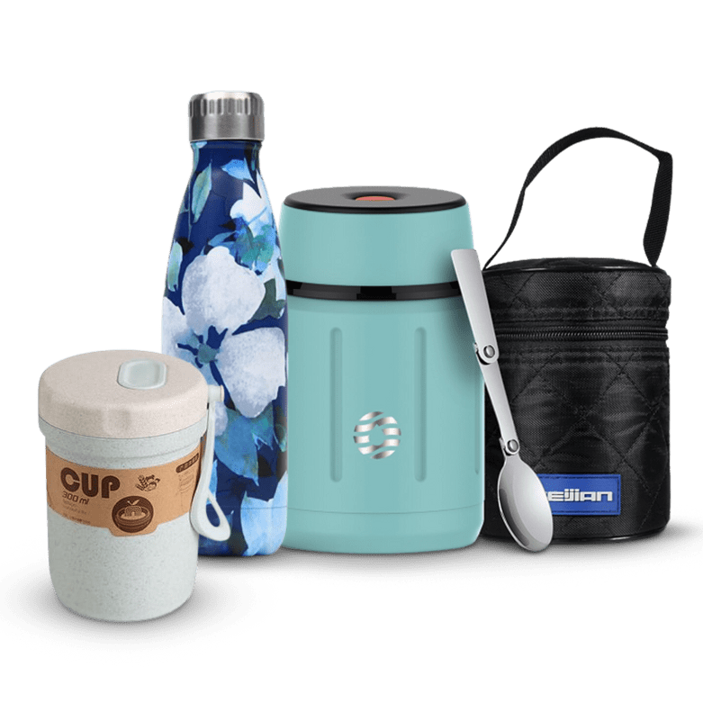 set repas nomade bleu