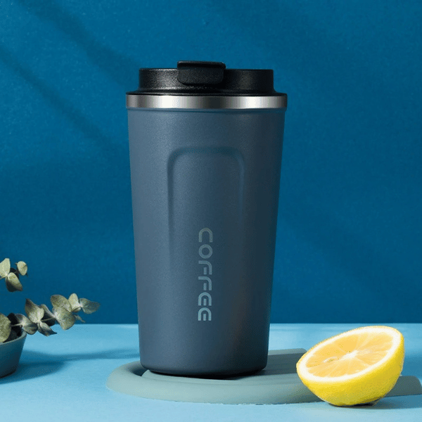 mug café isohterme bleu