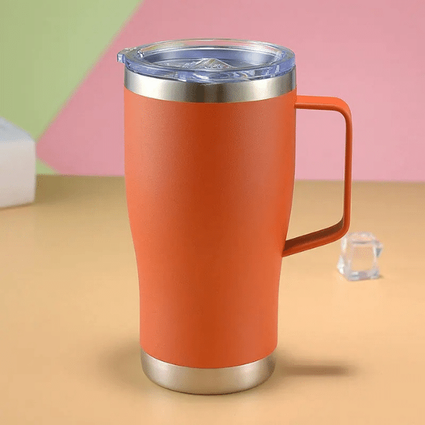 mug isotherme acier inoxydable orange
