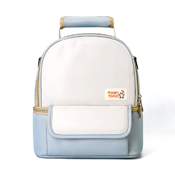 sac à dos isotherme repas design bleu