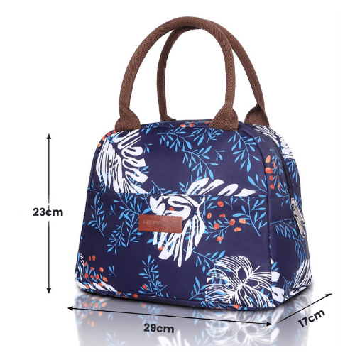 dimension sac repas isotherme feuille acacia