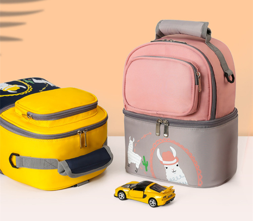 sac isotherme bébé jaune et alpaga