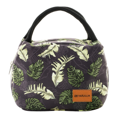 Sac Isotherme Repas Feuilles Tropicales