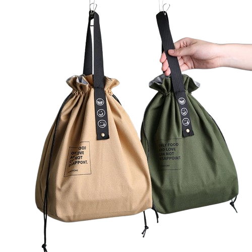 Sac repas tissu cordon étanche