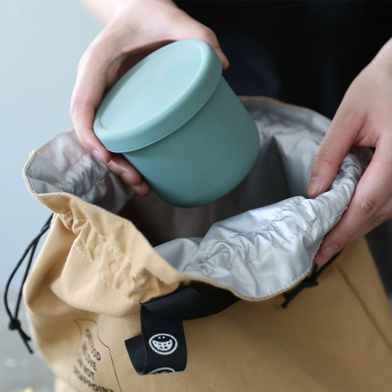 Sac repas tissu cordon étanche