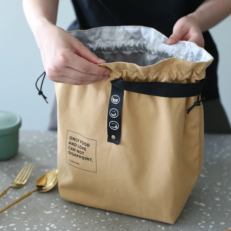 Sac repas tissu cordon étanche