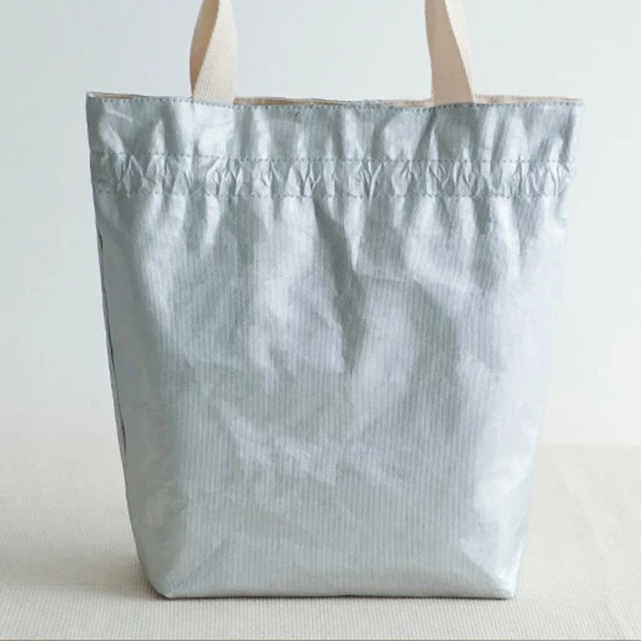 sac repas tissu isotherme beige