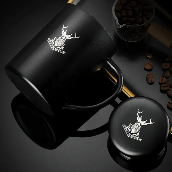 tasse mug isotherme noir café