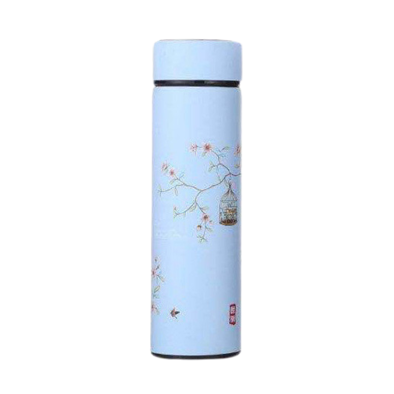 Bouteille avec Infuseur à Thé Bleu Clair