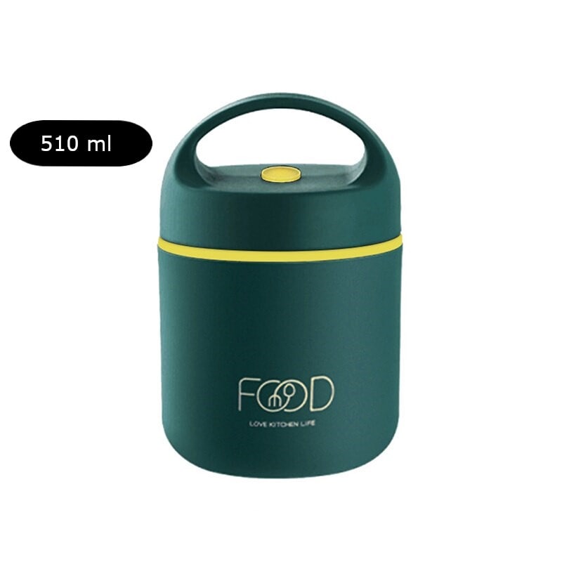 Boite isotherme vert contenance 510 ml repas