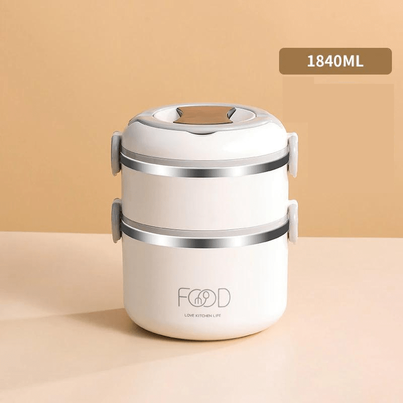 Boite Repas Inox Blanche