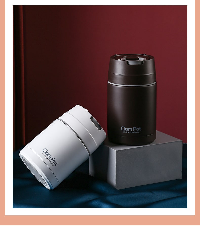 Boîte alimentaire 800ml blanche marron