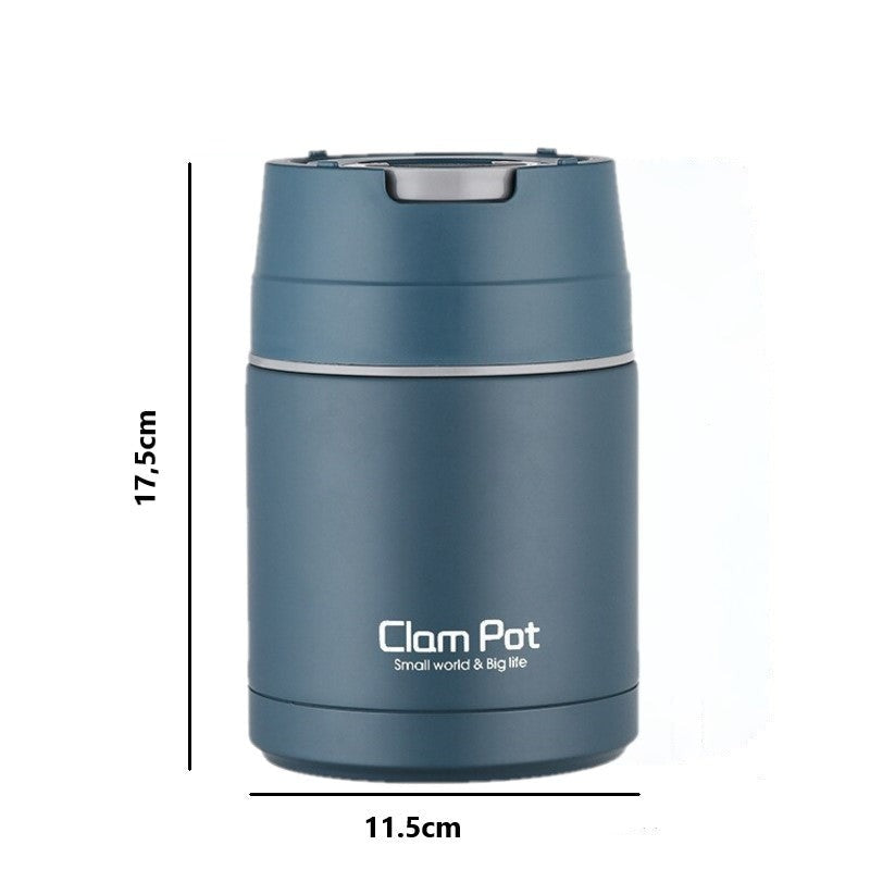 Boite déjeuner chauffante bleue contenance 800ml