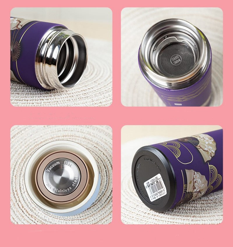 Thermos isotherme thé compartiment
