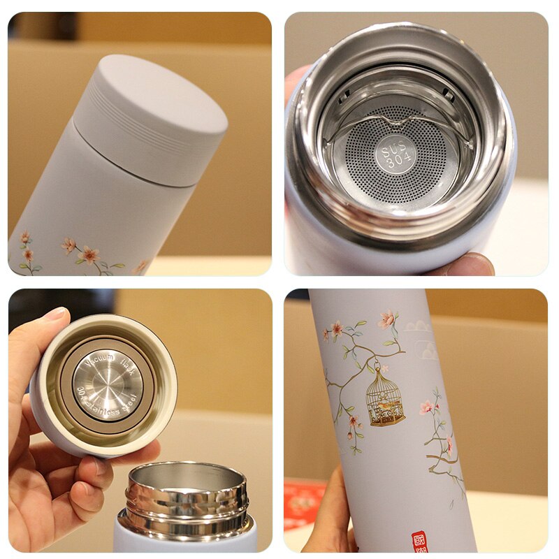 Gourde thé infuseur compartimentée