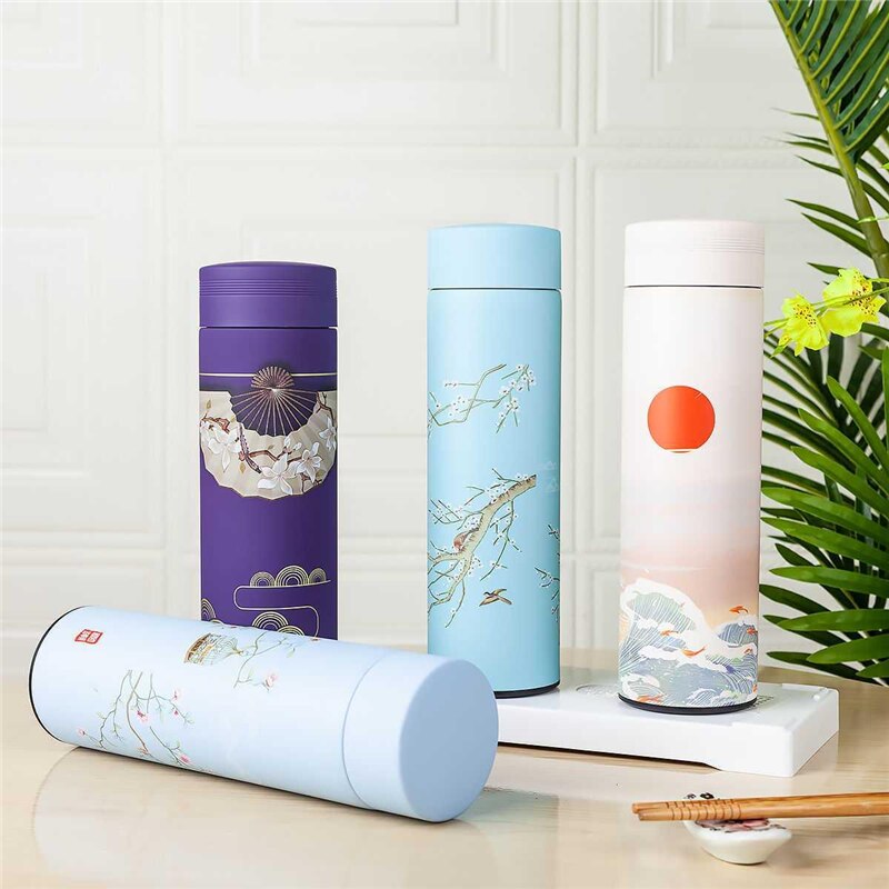 thermos thé infuseurs différentes couleurs design.
