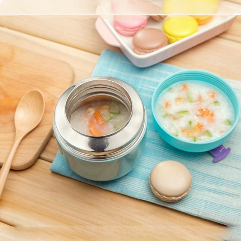 Pot bleu isolation thermique repas soupe