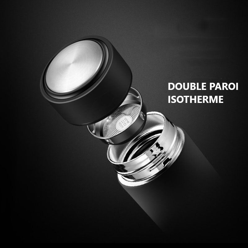 Thermos infuseur double paroi isotherme thé boissons