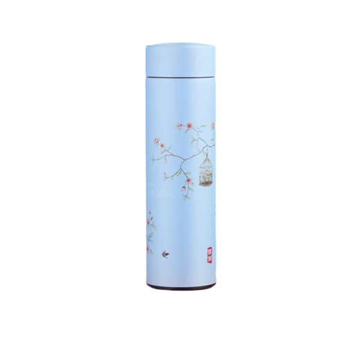 Bouteille infuseur thé bleue claire
