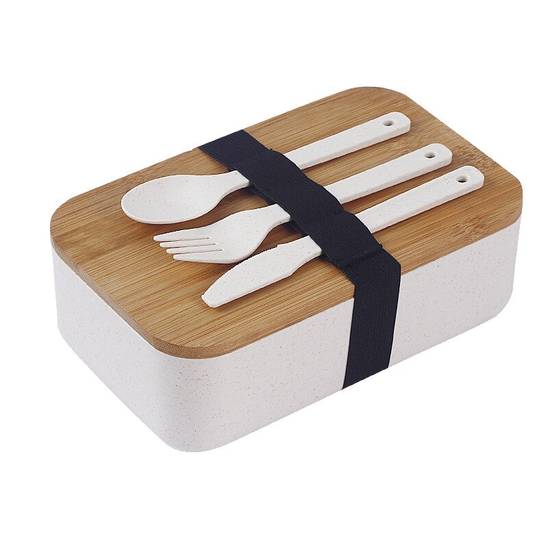 bento japonais blanc bambou