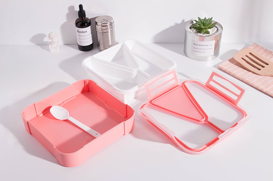 lunch box rose détails compartiments
