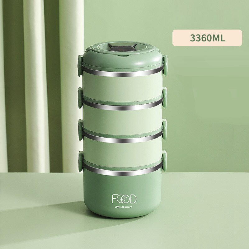 boite lunch repas chaud isotherme quatre etages