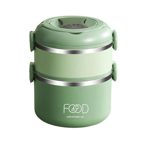 boite repas isotherme chaud verte