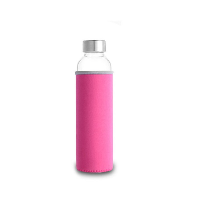 gourde en verre coloris rose