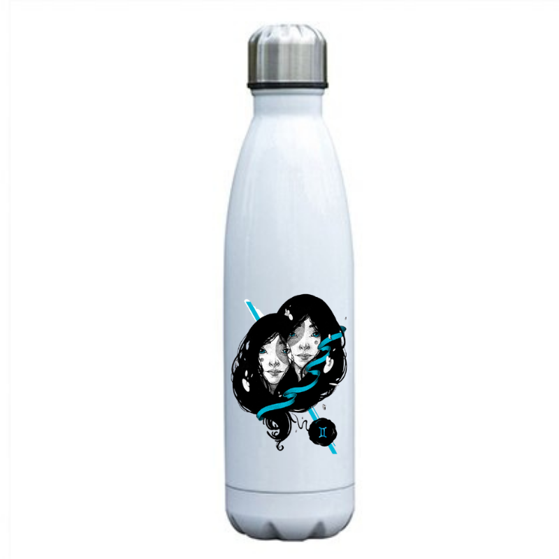 signe du zodiaque gémeaux gourde inox