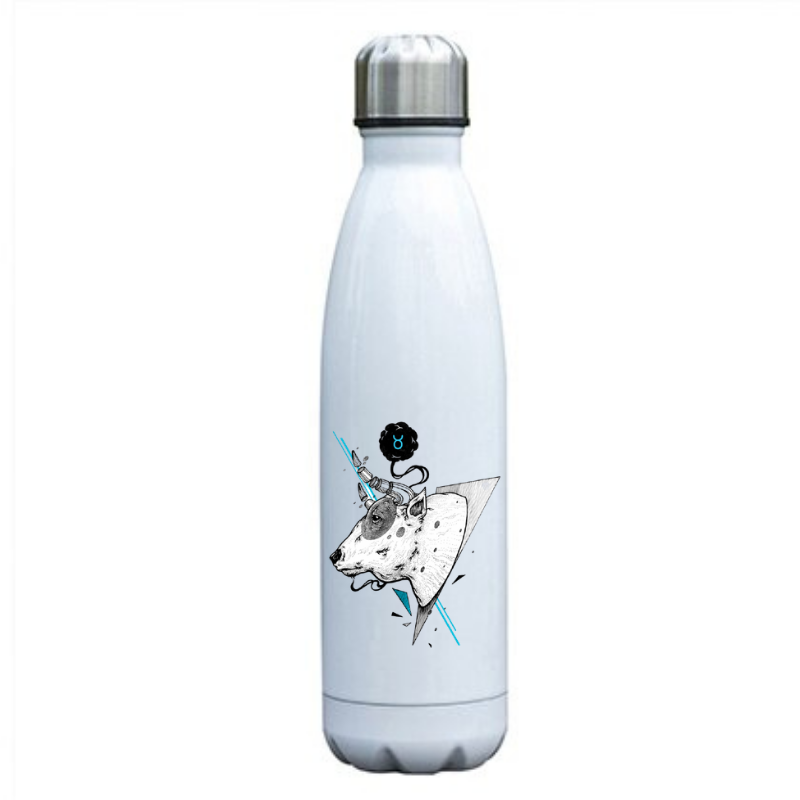 signe astrologique taureau gourde inox