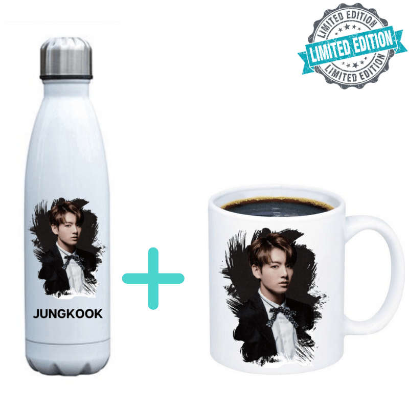 Bouteille isotherme 500 ml et mug BTS Jungkook