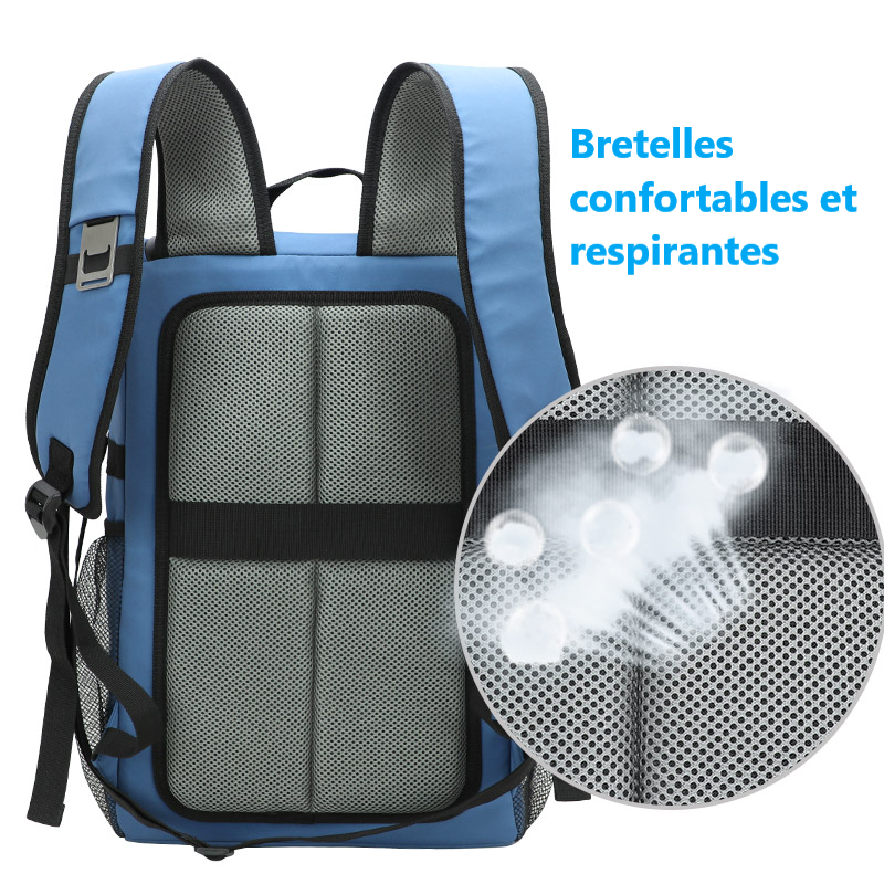 dos du sac isotherme respirant et aere
