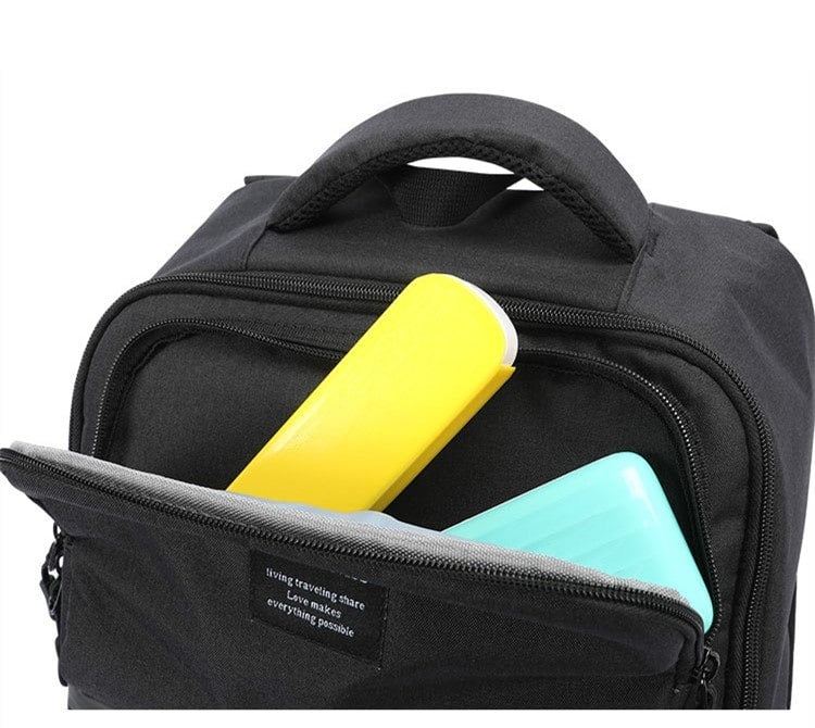 Compartiment rangement sac à dos isotherme noir