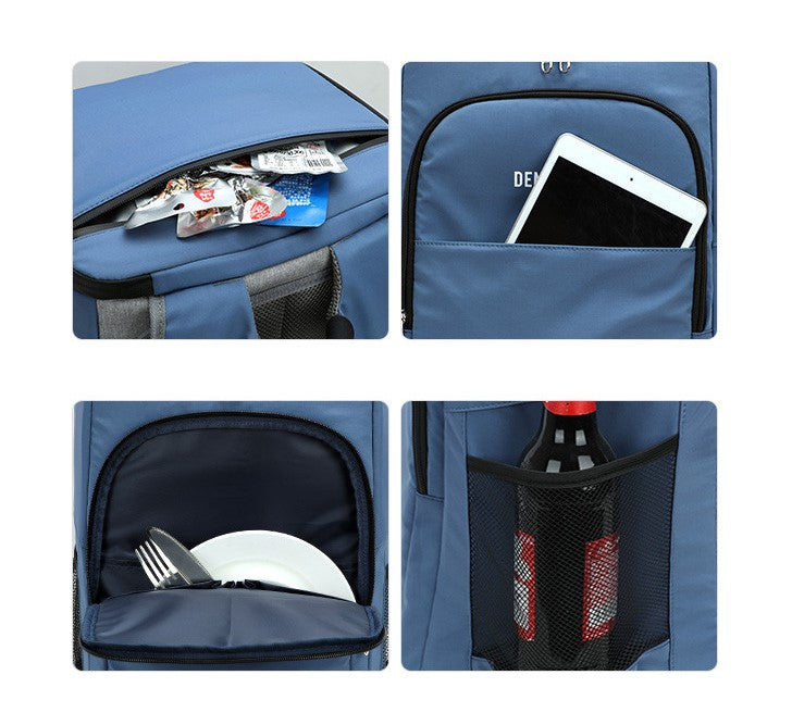 compartiment sac à dos réfrigérant bleu