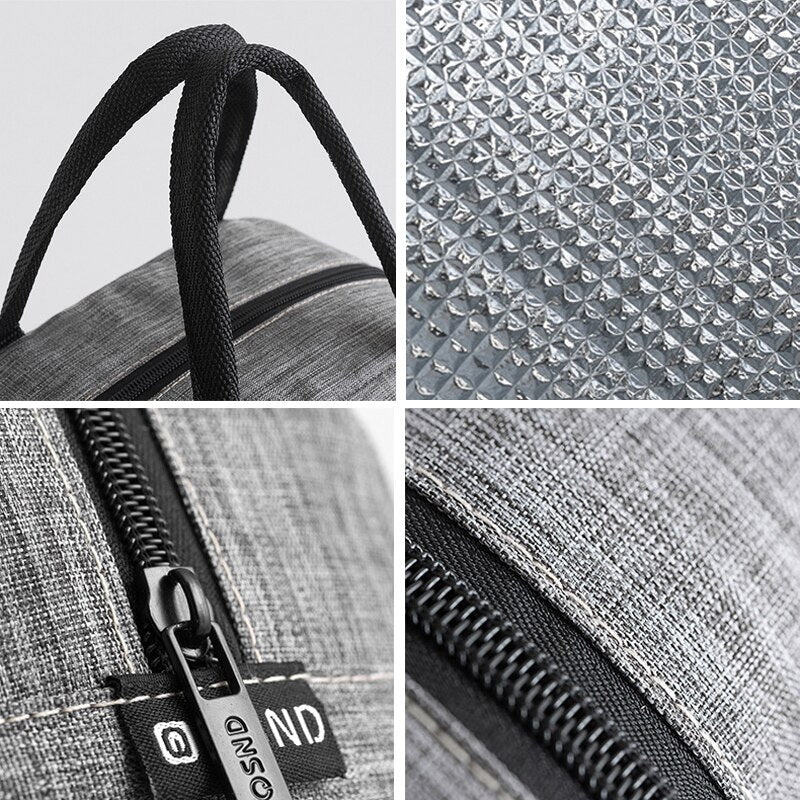 sac à lunch box isotherme gris