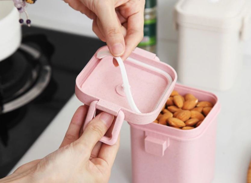 détails joints box à soupe rose