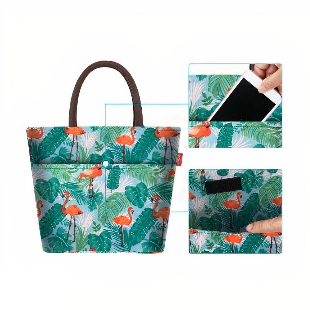 sac main isotherme flamants rangement