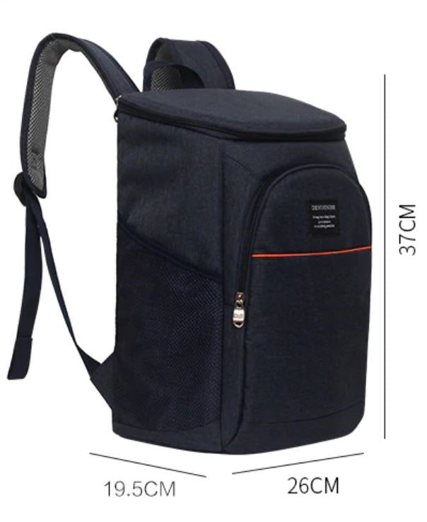 dimension sac à dos isotherme bleu 20L