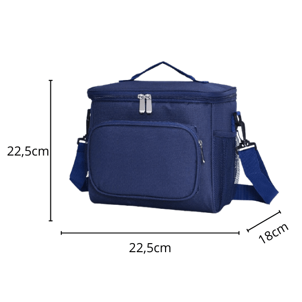 dimensions glaciere souple isotherme bleu fonce 9 litres