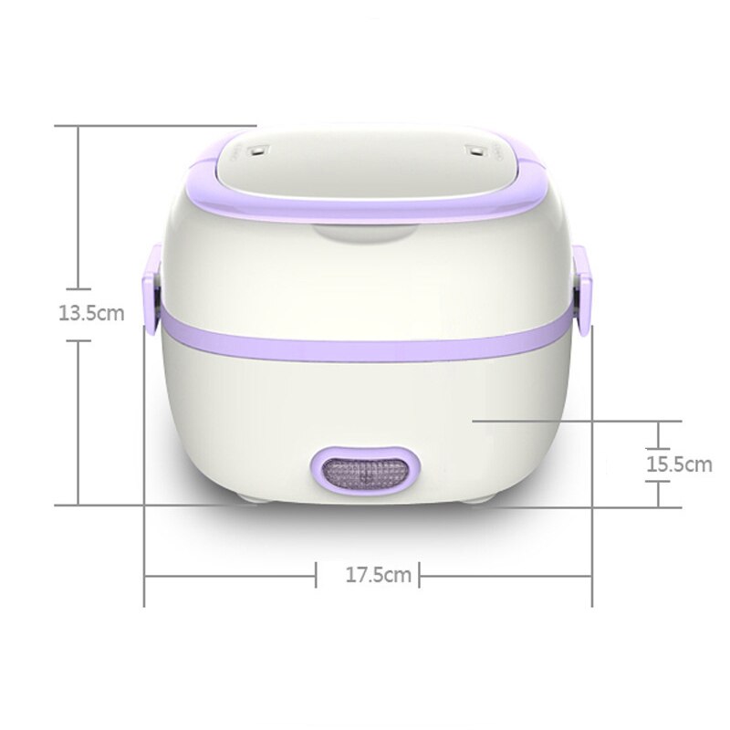 Lunch Box Chauffante Carrée Violette
