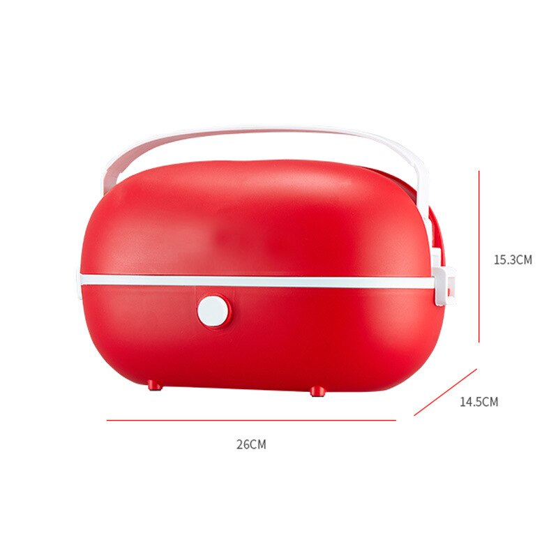lunchbox electrique rouge dimensions