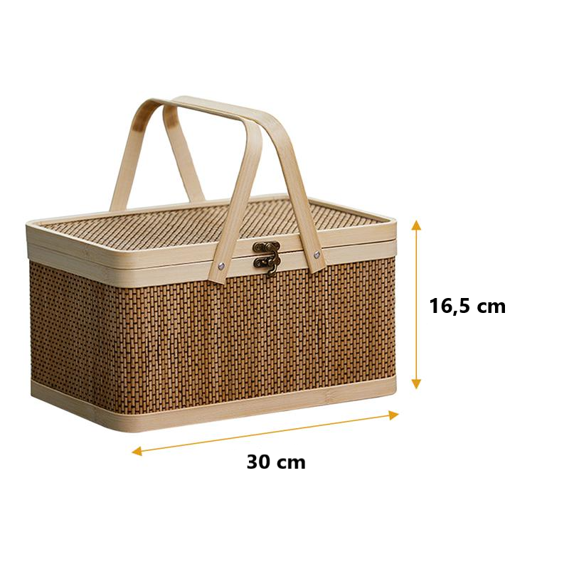 panier repas en bambou