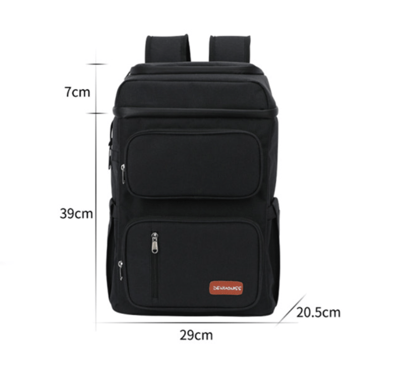 dimensions sac a dos glaciere noir